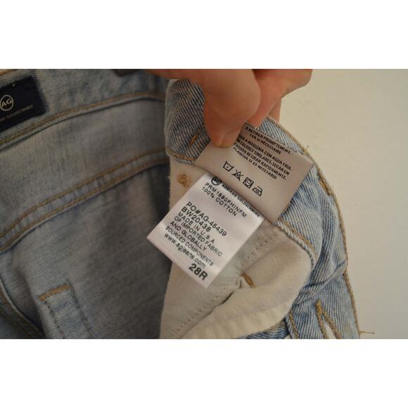 AG Iva Paneled Flare Rise Bell Denim w/ Raw Hem Size 28 - Picture 11 of 11